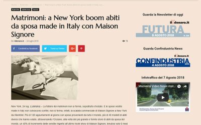 Matrimoni: a New York boom abiti da sposa made in Italy con Maison Signore