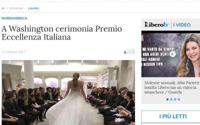 A Washington cerimonia premio eccellenza Italiana…