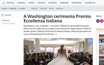 A Washington cerimonia premio eccellenza Italiana…