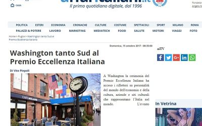 Washington tanto Sud alPremio Eccellenza Italiana