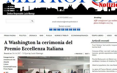 A washington la cerimonia del premio eccellenza italiana…